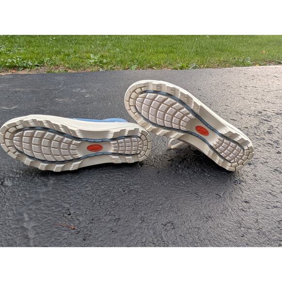 Lugz Womens Habitat Lace Up Sneaker Sz 9 Comfort Fashion Chunky Tread Blue White - Picture 6 of 8